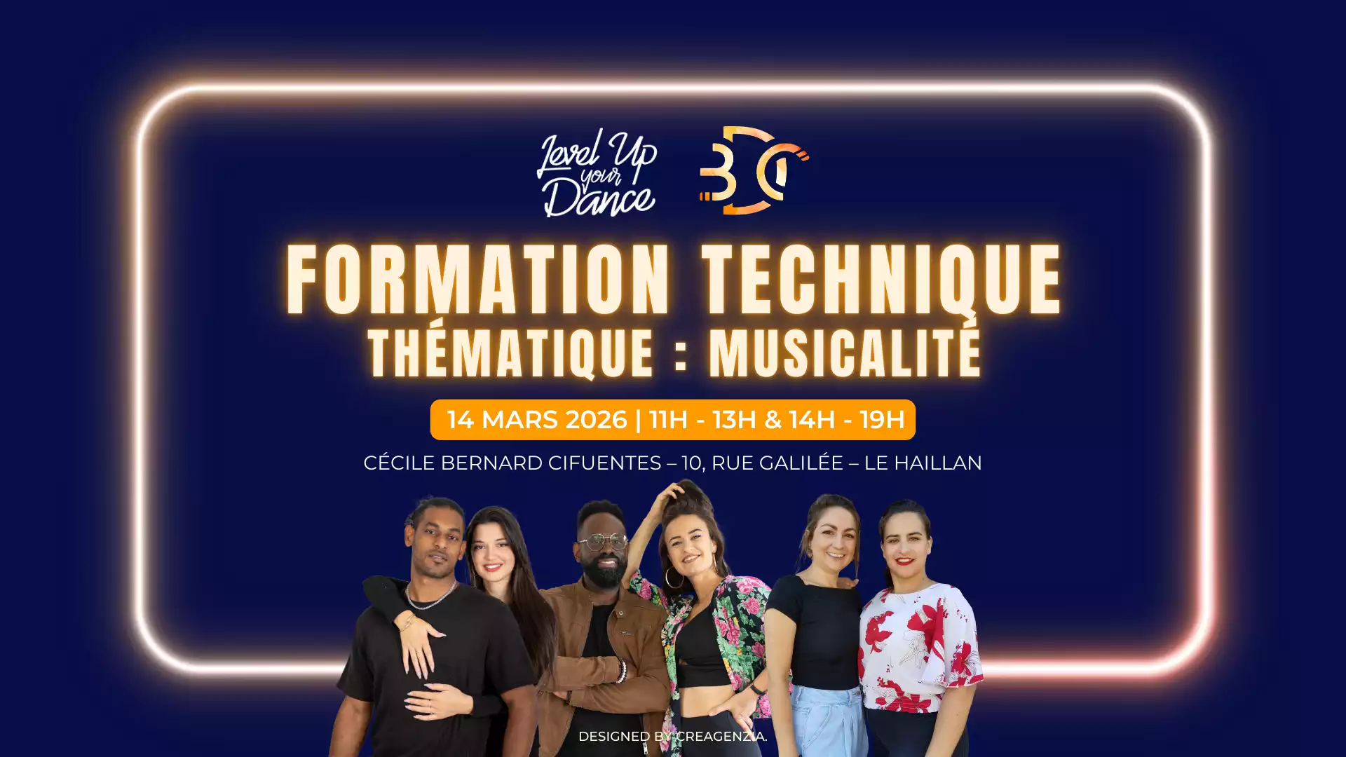 Bordeaux Dance Crew, École de Danse Kizomba Urbankiz Afro Salsa Reggaeton Bachata Tarraxo Heels Dancehall Ladies Expression Hip-hop Konpa - Photo Visuel Formation technique mars 2026