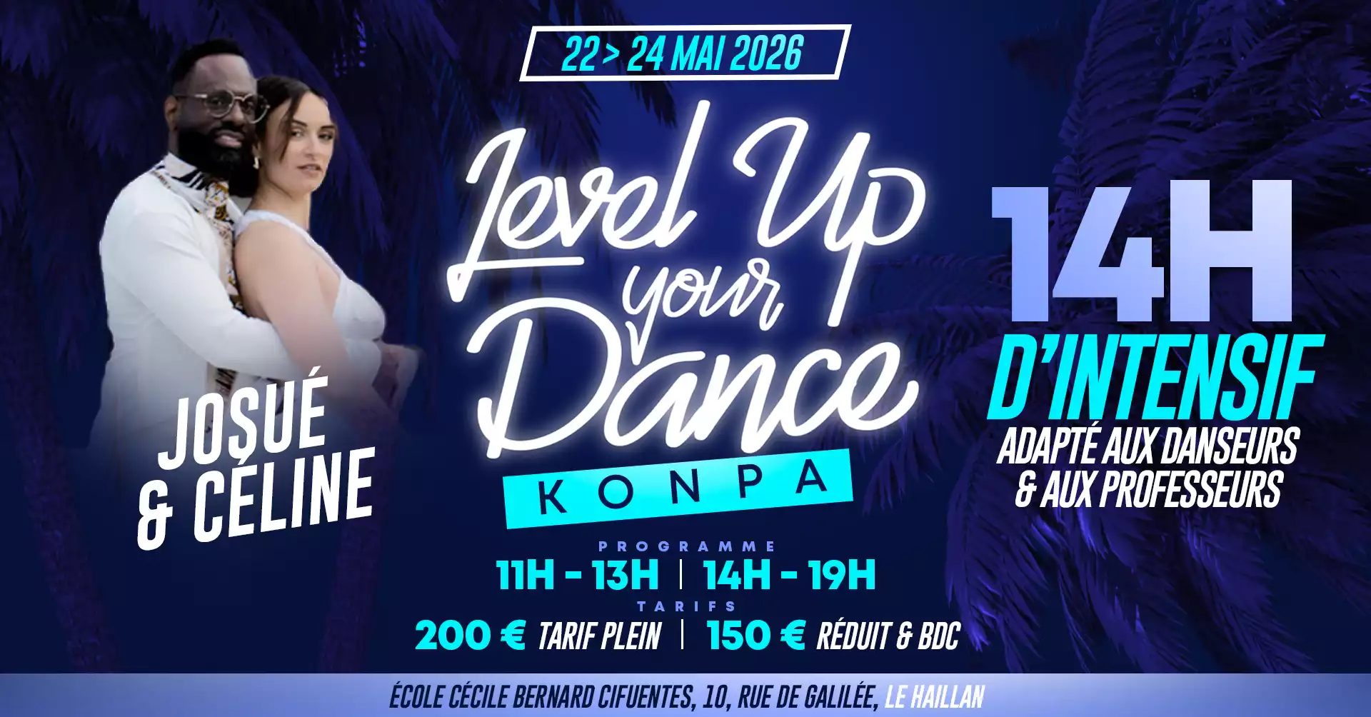 Bordeaux Dance Crew, École de Danse Kizomba Urbankiz Afro Salsa Reggaeton Bachata Tarraxo Heels Dancehall Ladies Expression Hip-hop Konpa - Photo Visuel Level up your dance Konpa mai 2026