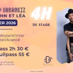 Bordeaux Dance Crew, École de Danse Kizomba Urbankiz Afro Salsa Reggaeton Bachata Tarraxo Heels Dancehall Ladies Expression Hip-hop Konpa - Photo Visuel Workshop John et Léa Janvier 2026