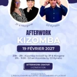 Bordeaux Dance Crew, École de Danse Kizomba Semba Urbankiz Afro Reggaeton Bachata Tarraxo Heels Dancehall Free mouvement Konpa - Photo Visuel Afterwork Kiz JP & Morgane 19 février 2027
