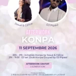Bordeaux Dance Crew, École de Danse Kizomba Semba Urbankiz Afro Reggaeton Bachata Tarraxo Heels Dancehall Free mouvement Konpa - Photo Visuel Afterwork Konpa 11 septembre 2026